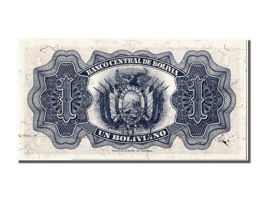 Bolivia, 1 Boliviano, 1952, KM #128c, UNC(63), W15 048860