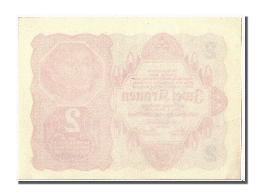 Biljet, Oostenrijk, 2 Kronen, 1922, NIEUW