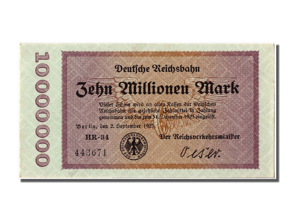 Banknote, Germany, 10 Millionen Mark, 1923, 1923-09-02, UNC(63)