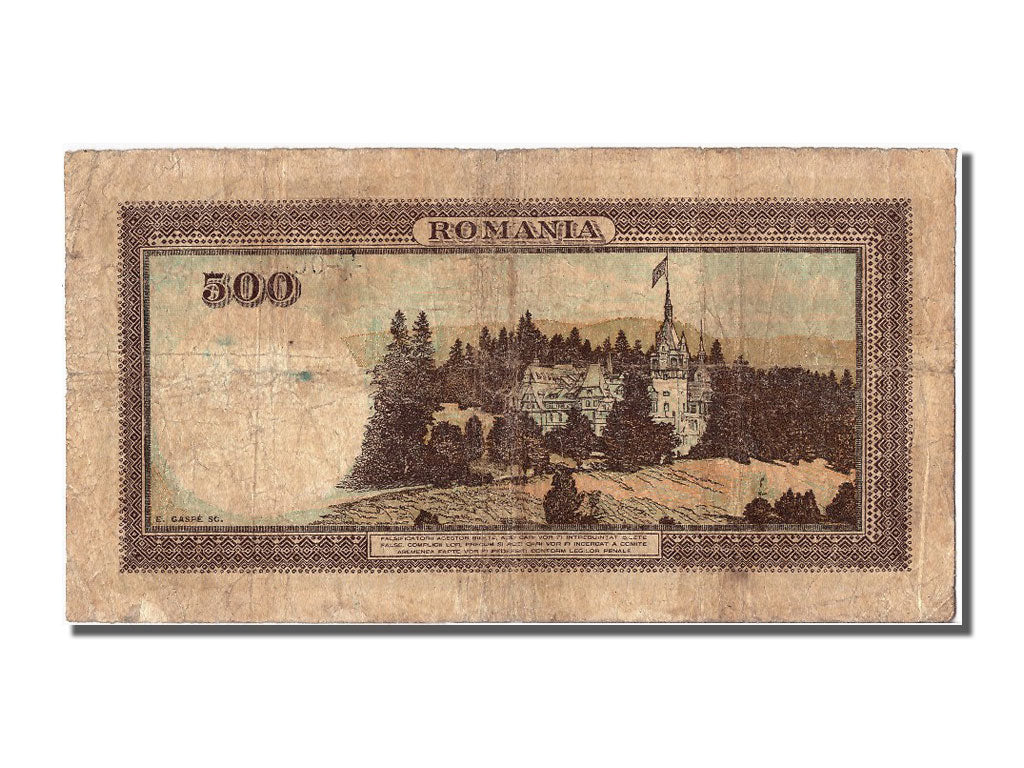 Romania, 500 Lei, 1940, KM #51a, 1940-11-19, VF(20-25), O/4 0643567
