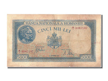 Romania, 5000 Lei, 1943, KM #55, 1943-09-28, VF(20-25), A/1 0987147