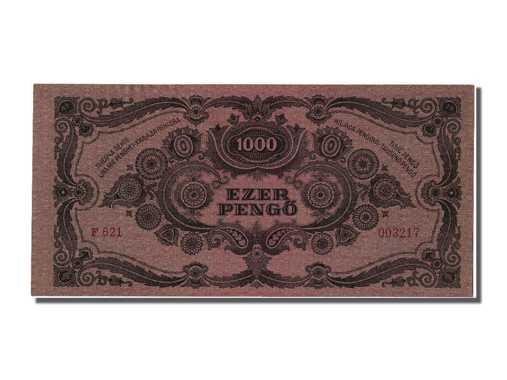 Hungary, 1000 Pengö, 1945, KM #118b, 1945-07-15, UNC(65-70), F621 003217