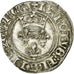 Francia, Charles VI, Florette, 1417-1422, Poitiers, Vellón, EBC, Duplessy:387A