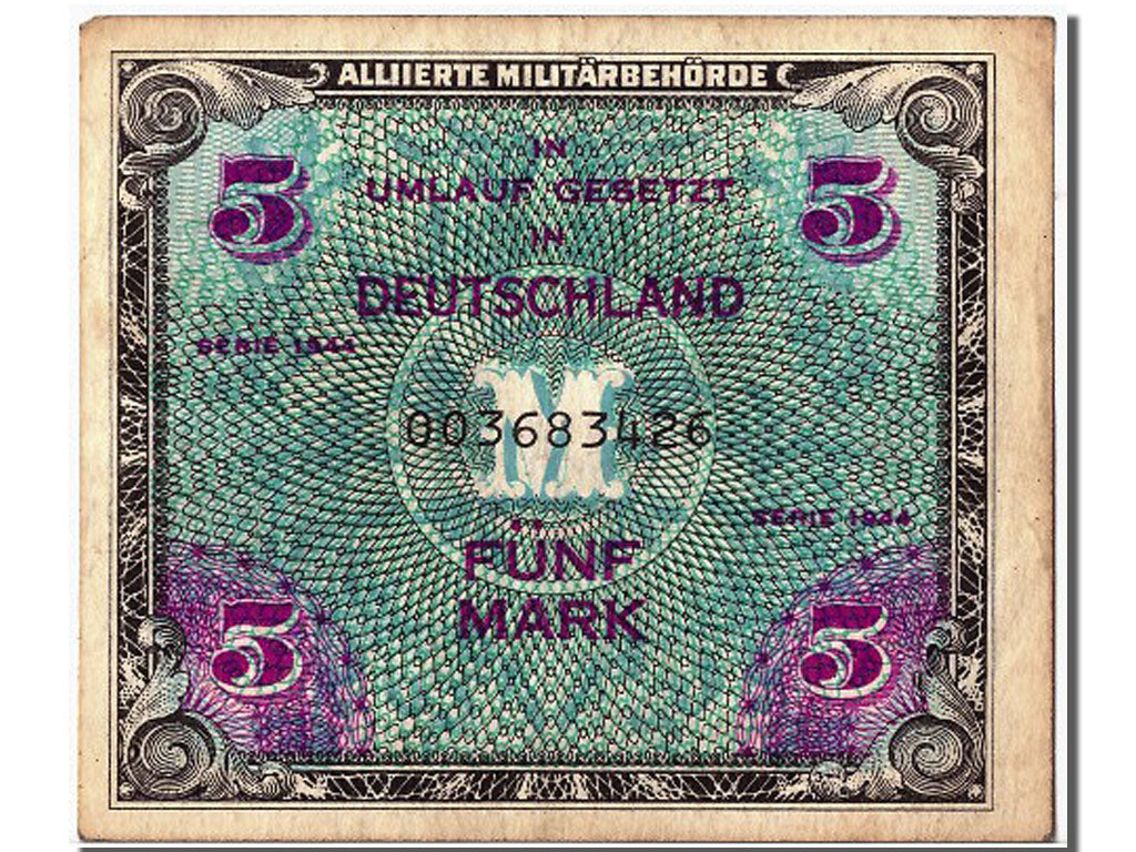 Germany, 5 Mark, 1944, KM #193b, EF(40-45), 003683426