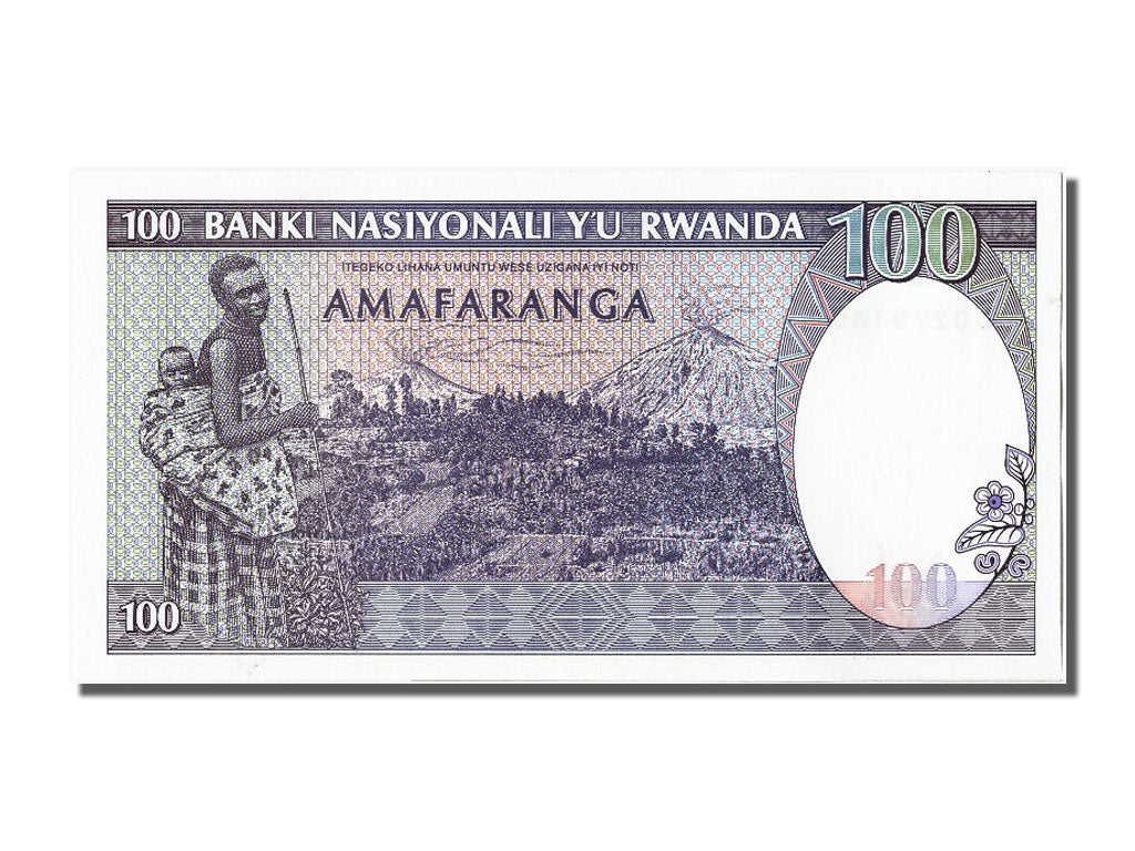 Banknote, Rwanda, 100 Francs, 1989, 1989-04-24, UNC(65-70)