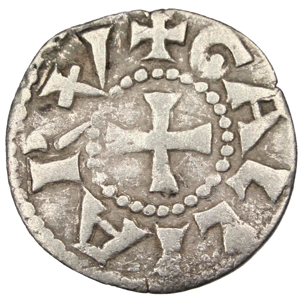 FRANCE, Denarius, Lyons, VF(30-35), Silver, 1.04