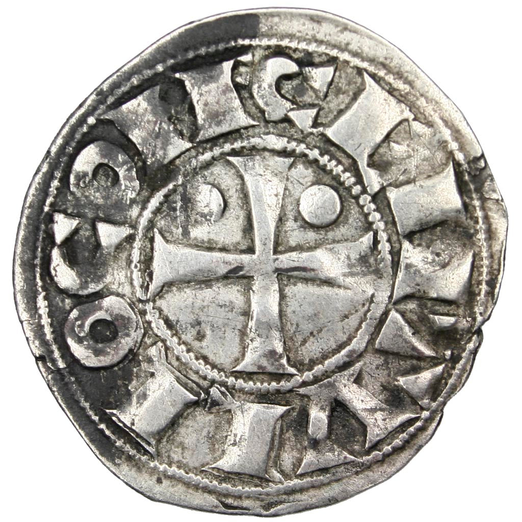FRANCE, Denarius, Morlaas, EF(40-45), Billon, 0.91
