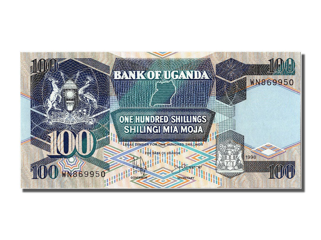 Geldschein, Uganda, 100 Shillings, 1998, UNZ