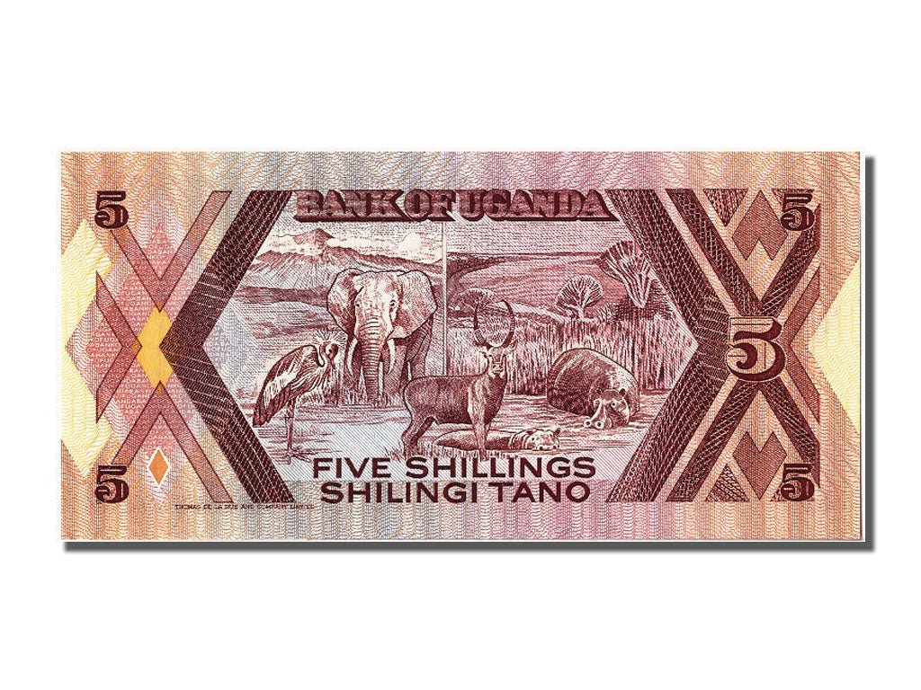 Banconote, Uganda, 5 Shillings, 1987, FDS