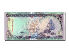 Billete, 5 Rufiyaa, 2006, Maldivas, UNC