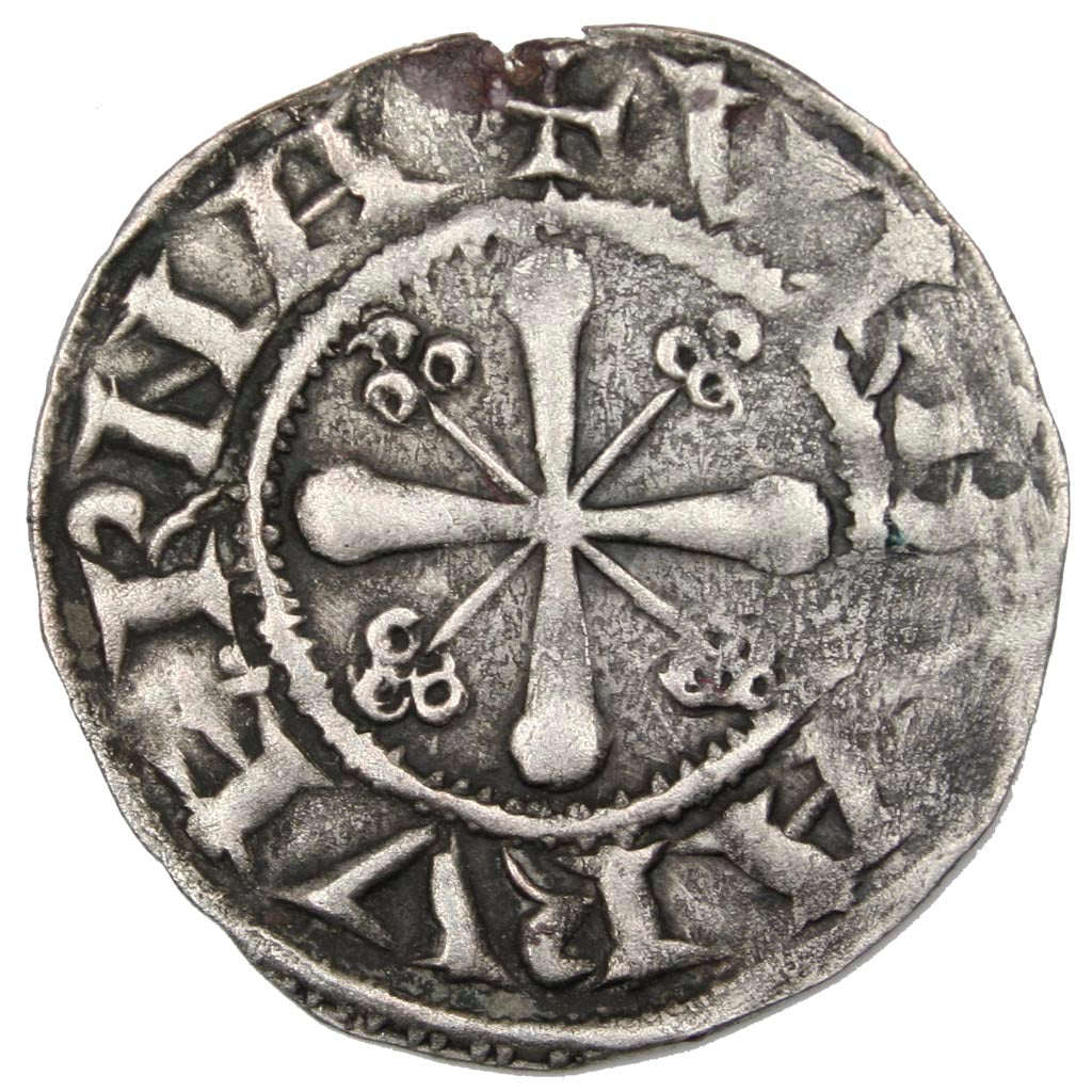 FRANCE, Denarius, Clermont, EF(40-45), Billon, 1.03
