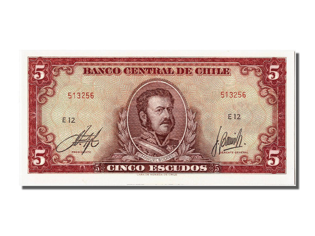 Billete, 5 Escudos, Chile, UNC
