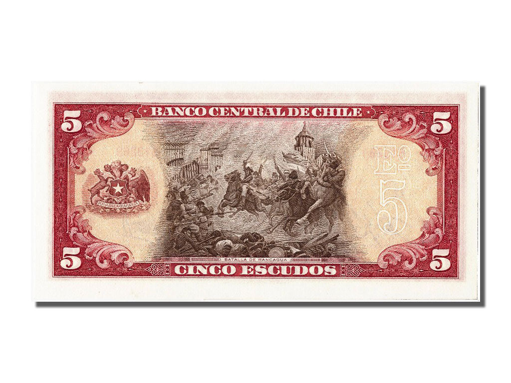 Billet, Chile, 5 Escudos, NEUF