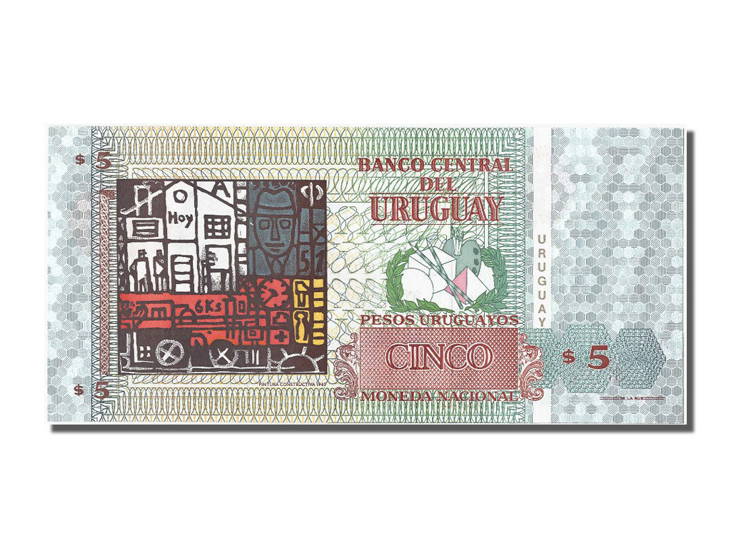 Banknote, Uruguay, 5 Pesos Uruguayos, 1998, UNC(65-70)