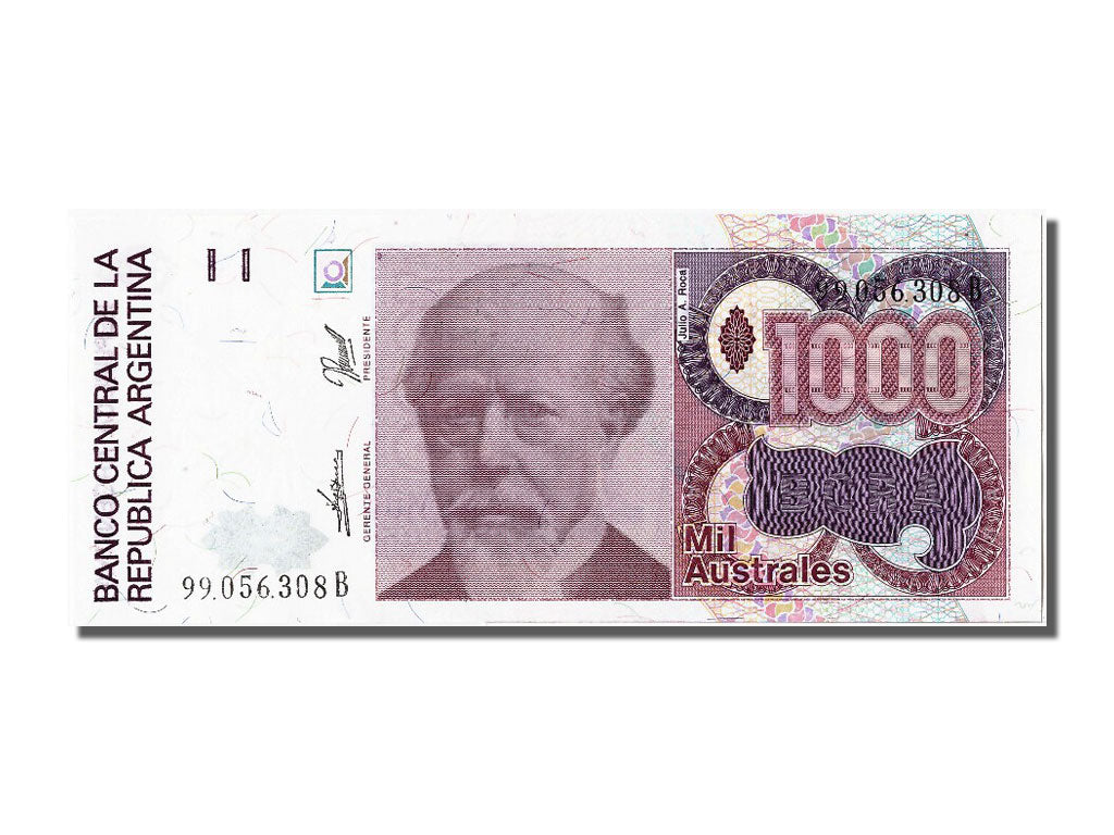 Billet, Argentine, 1000 Australes, NEUF