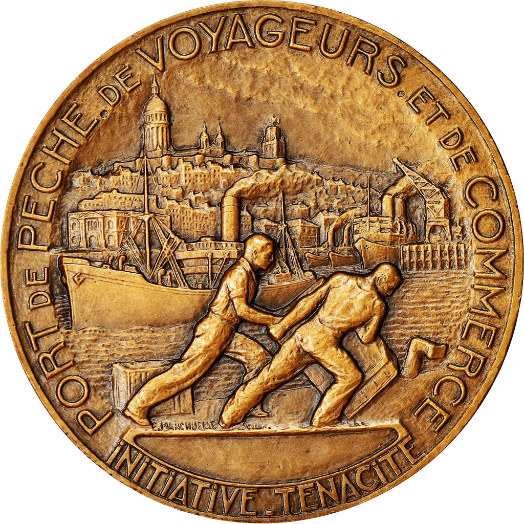 France, Medal, Boulogne-sur-mer, Port de Pêche, de Voyageurs et de Commerce