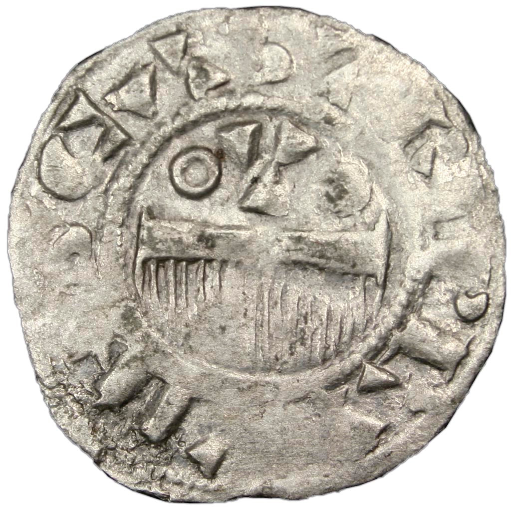 FRANCE, Denarius, Provins, VF(30-35), Silver, 1.00