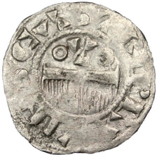 FRANCE, Denarius, Provins, VF(30-35), Silver, 1.00