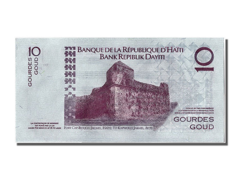 Banknote, Haiti, 10 Gourdes, 2006, UNC(65-70)
