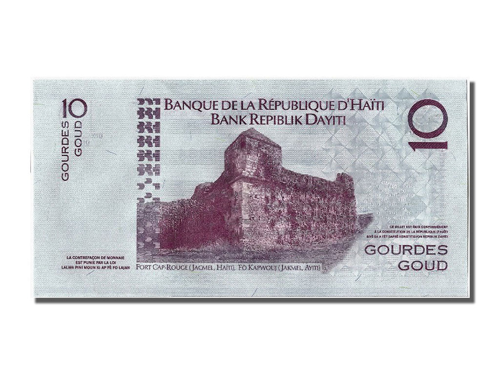 Banknote, Haiti, 10 Gourdes, 2006, UNC(65-70)