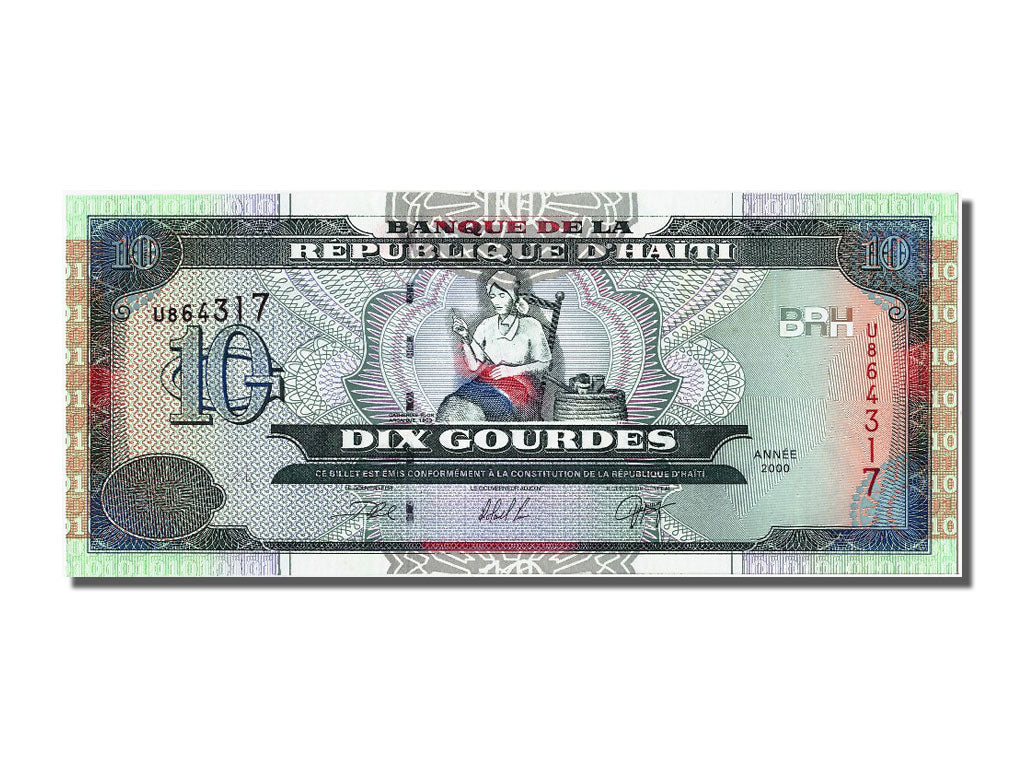 Billet, Haïti, 10 Gourdes, 2000, NEUF