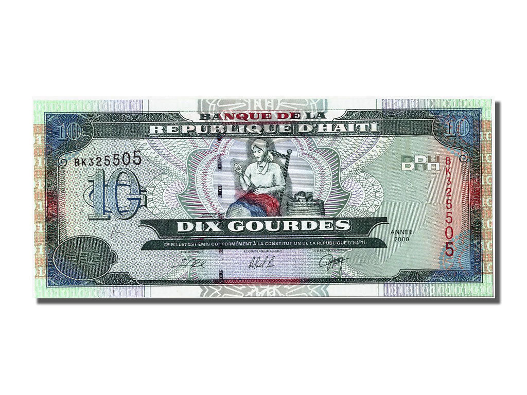 Banconote, Haiti, 10 Gourdes, 2000, FDS