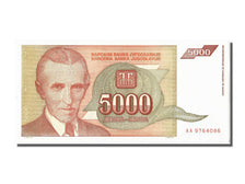 Geldschein, Jugoslawien, 5000 Dinara, 1993, UNZ