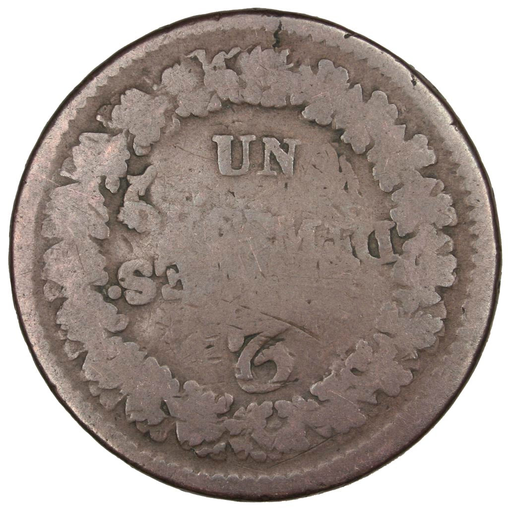 FRANCE, 1 Décime, VG(8-10), Copper, Gadoury #185, 19.15