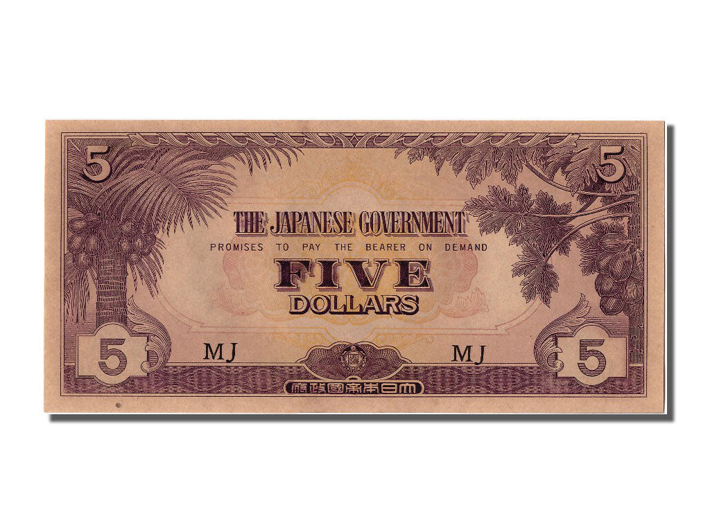 Banknote, MALAYA, 5 Dollars, UNC(63)