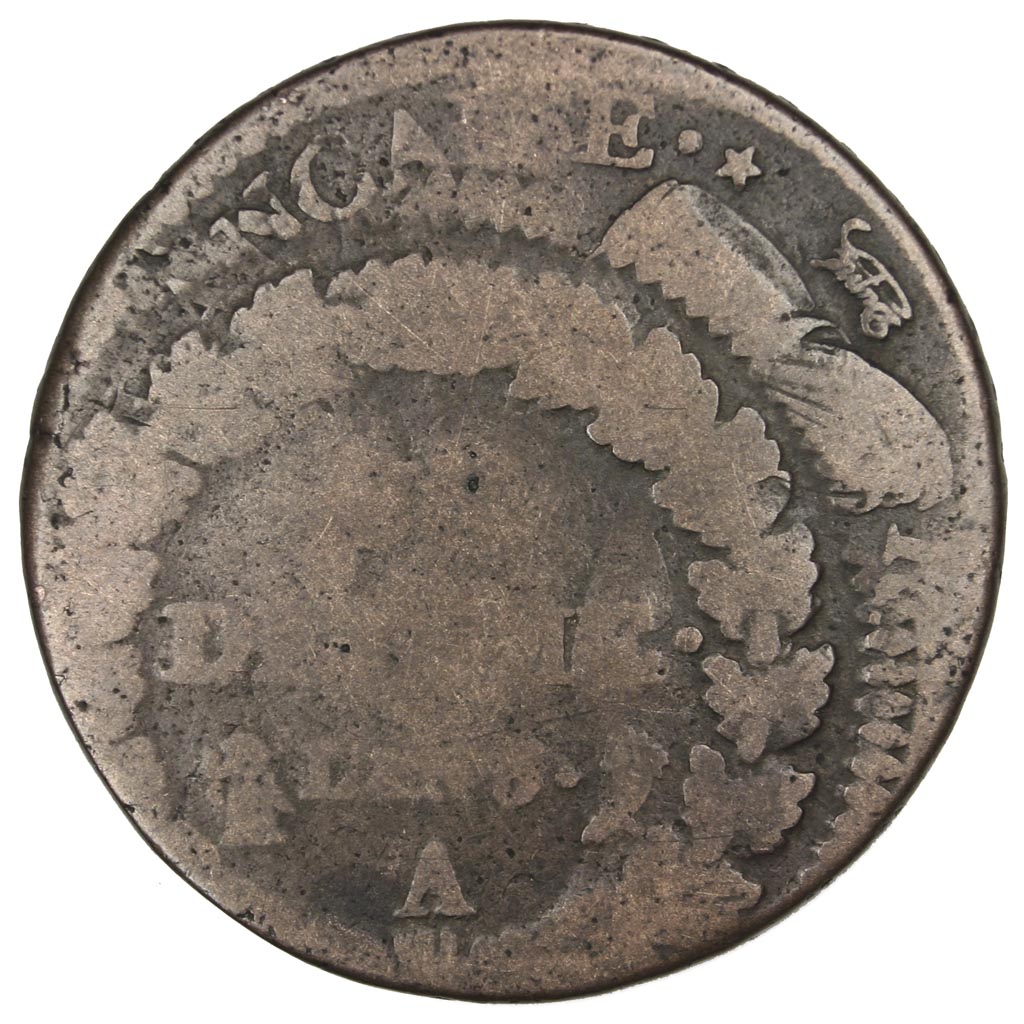 FRANCE, Dupré, Decime, 1797, Paris, KM #645.1, F(12-15), Bronze, 31, Gadoury #..