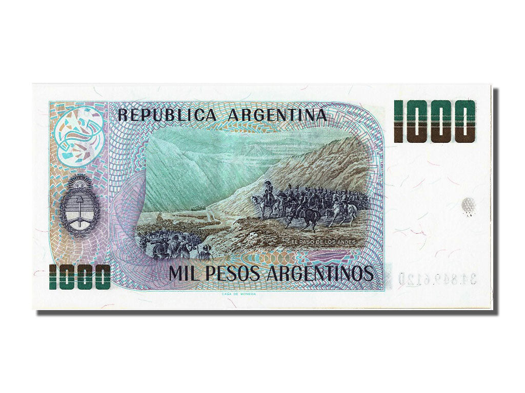 Banknote, Argentina, 1000 Pesos Argentinos, UNC(63)