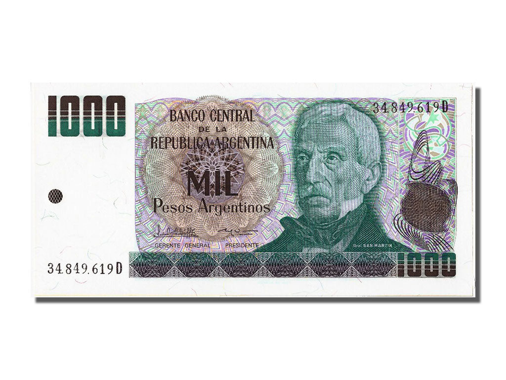 Banconote, Argentina, 1000 Pesos Argentinos, SPL