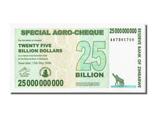 Billete, 25 Billion Dollars, 2008, Zimbabue, 2008-05-15, UNC