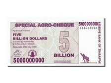 Billete, 5 Billion Dollars, 2008, Zimbabue, 2008-05-15, UNC