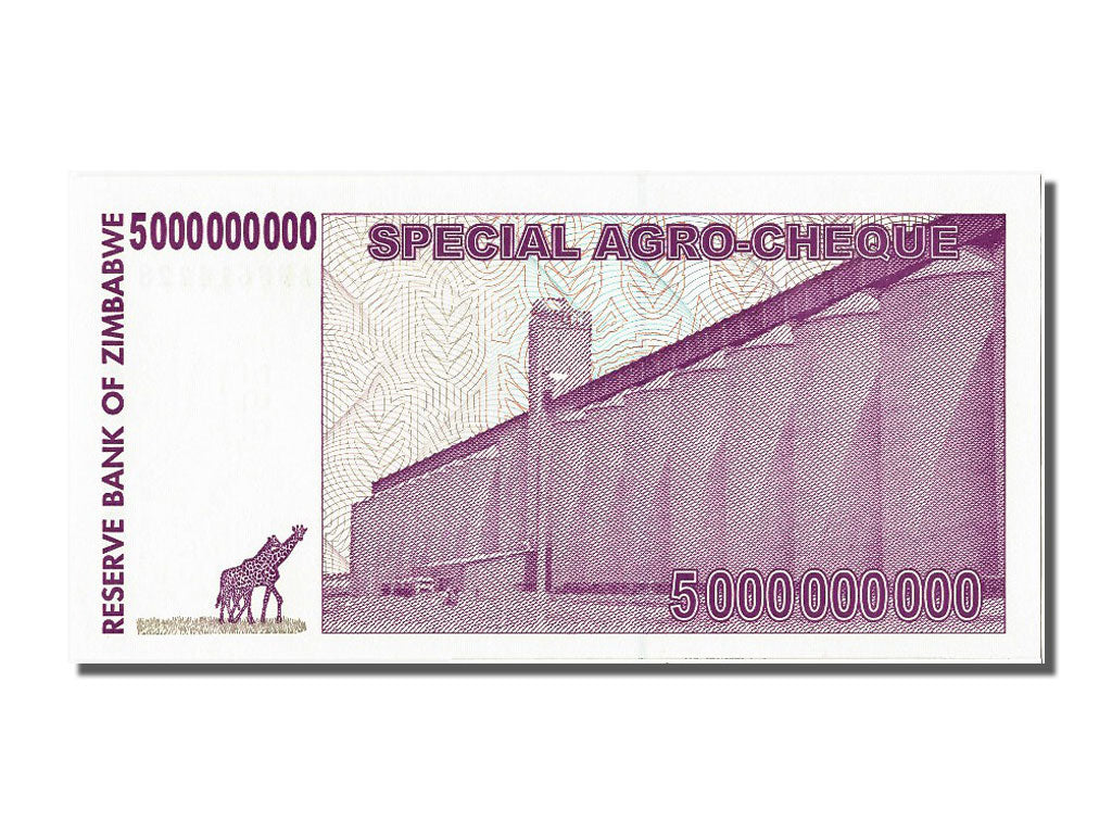 Zimbabwe, 5 Billion Dollars, 2008, KM #61, 2008-05-15, UNC(65-70), AB 3614228