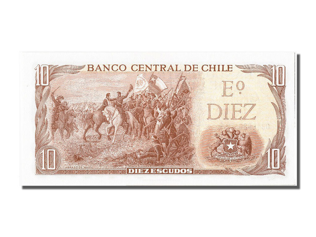 Chile, 10 Escudos, KM #143, UNC(65-70), A5 0816630