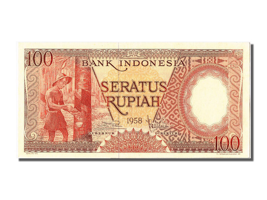 Banknote, Indonesia, 100 Rupiah, 1958, UNC(63)