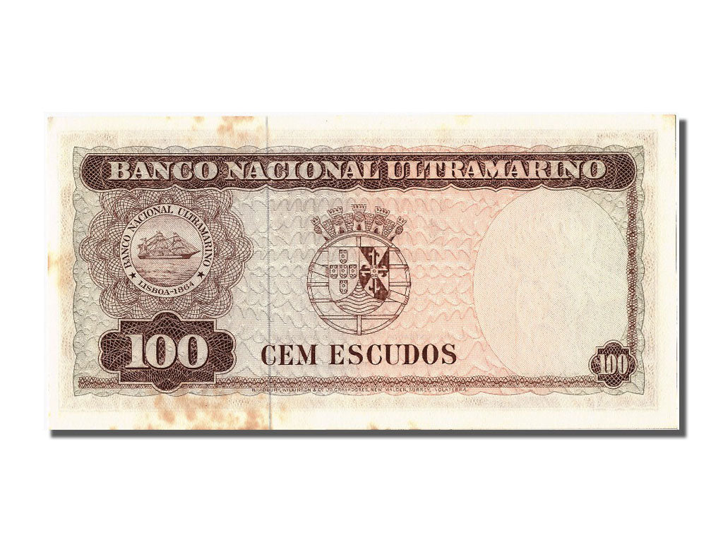Geldschein, Timor, 100 Escudos, 1963, 1963-04-25, UNZ-