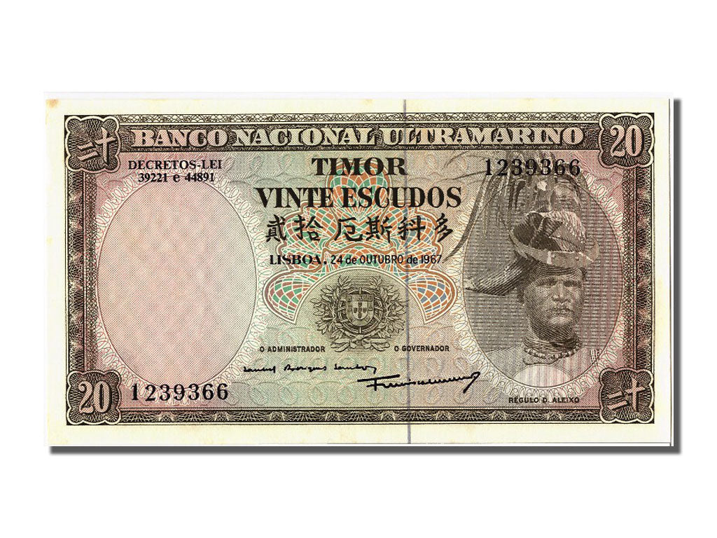 Billete, 20 Escudos, 1967, Timor, 1967-10-24, SC