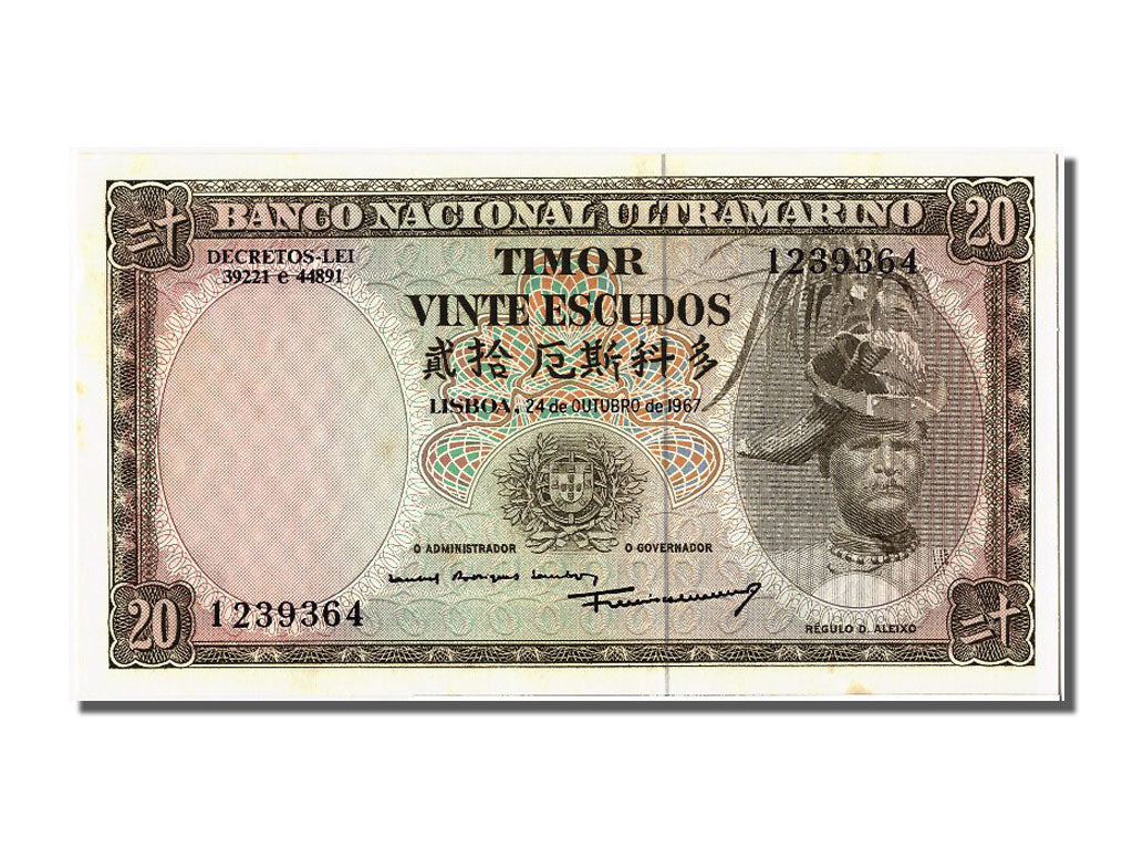 Billete, 20 Escudos, 1967, Timor, 1967-10-24, SC