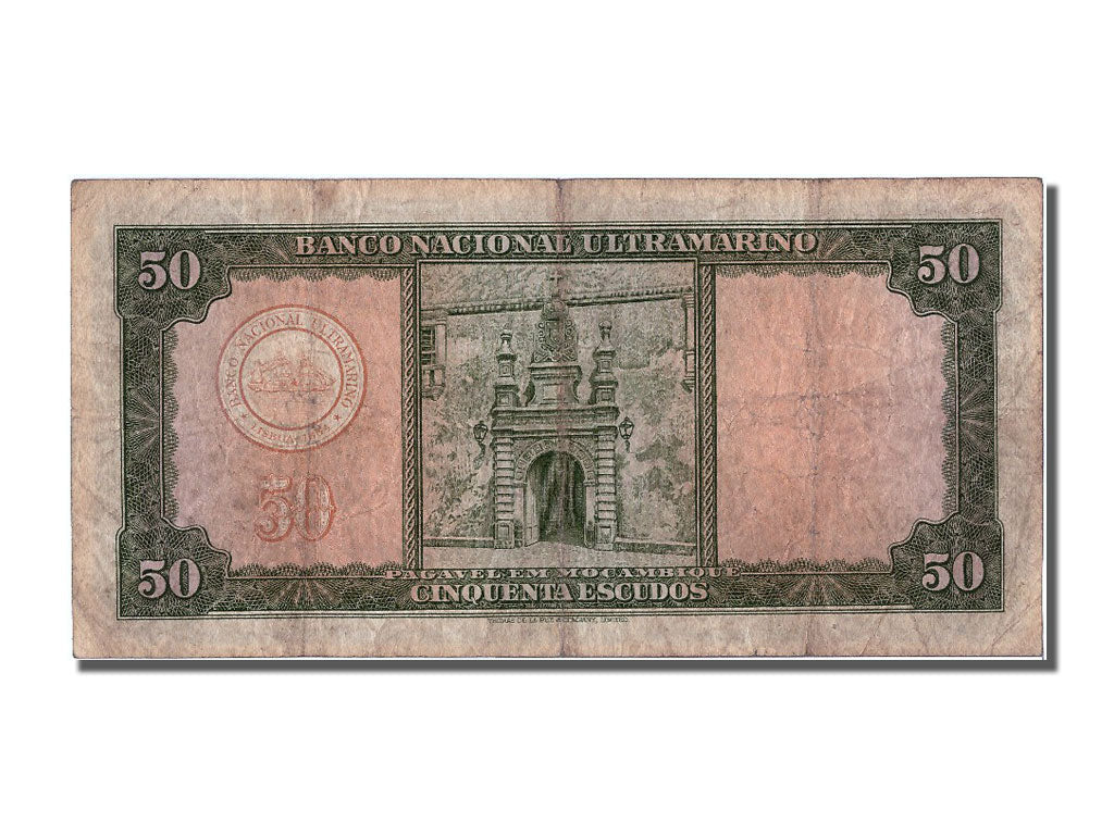 Mozambique, 50 Escudos, 1958, KM #106a, 1958-07-24, EF(40-45), B 1377937