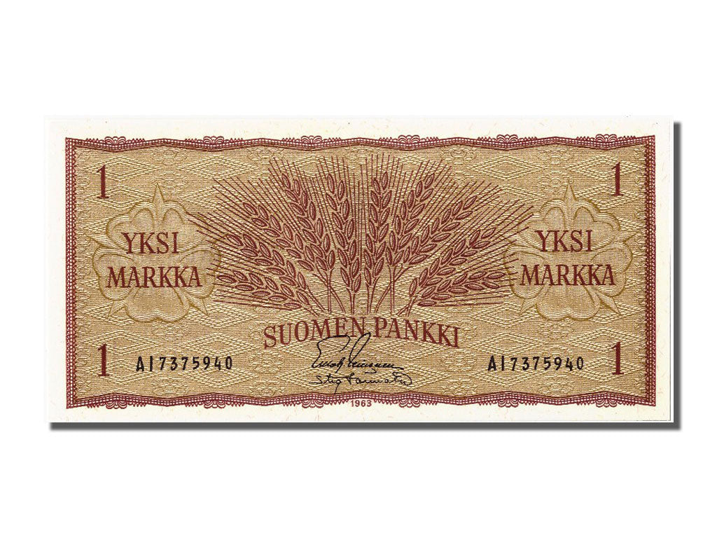 Banconote, Finlandia, 1 Markka, 1963, FDS