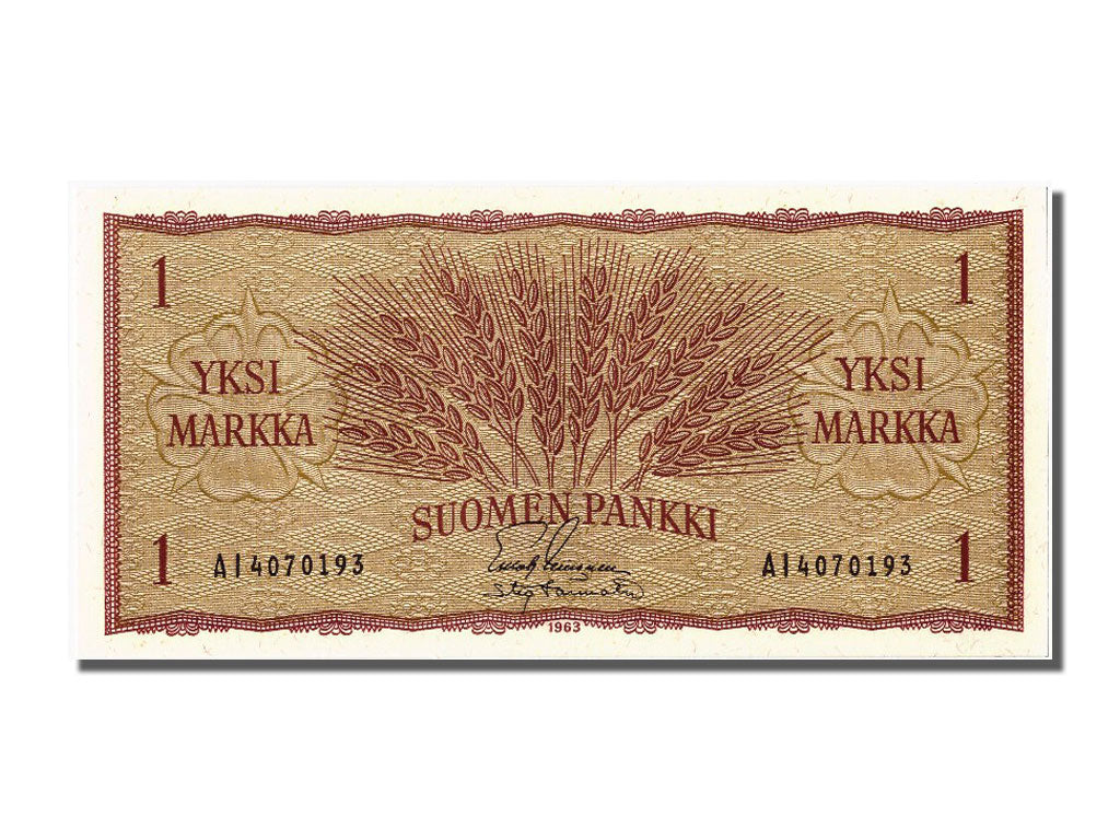 Banknote, Finland, 1 Markka, 1963, UNC(65-70)