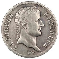 FRANCE, Napoléon I, Franc, 1808, Paris, KM #682.1, EF(40-45), Silver, Gadoury #.
