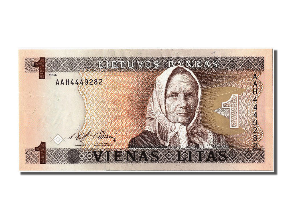 Lithuania, 1 Litas, 1994, KM #53a, UNC(65-70), AAH4449282