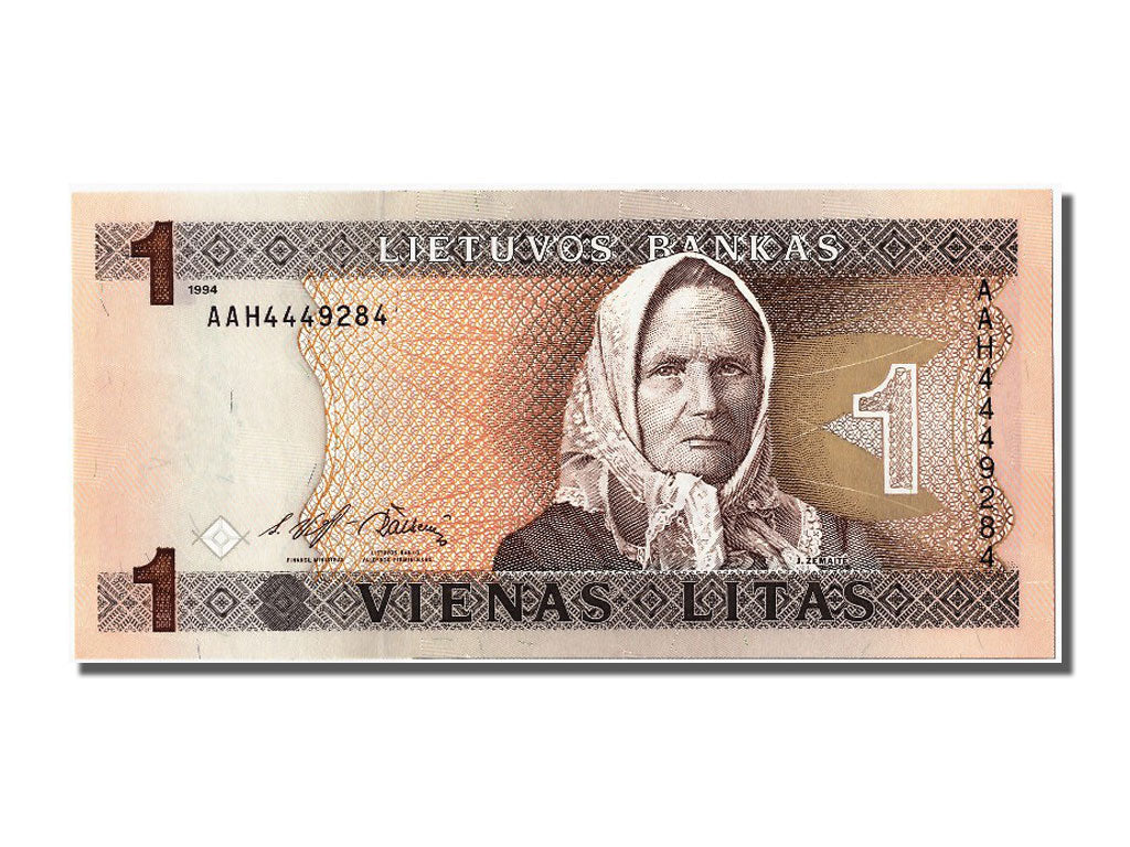 Lithuania, 1 Litas, 1994, KM #53a, UNC(63), AAH4449284