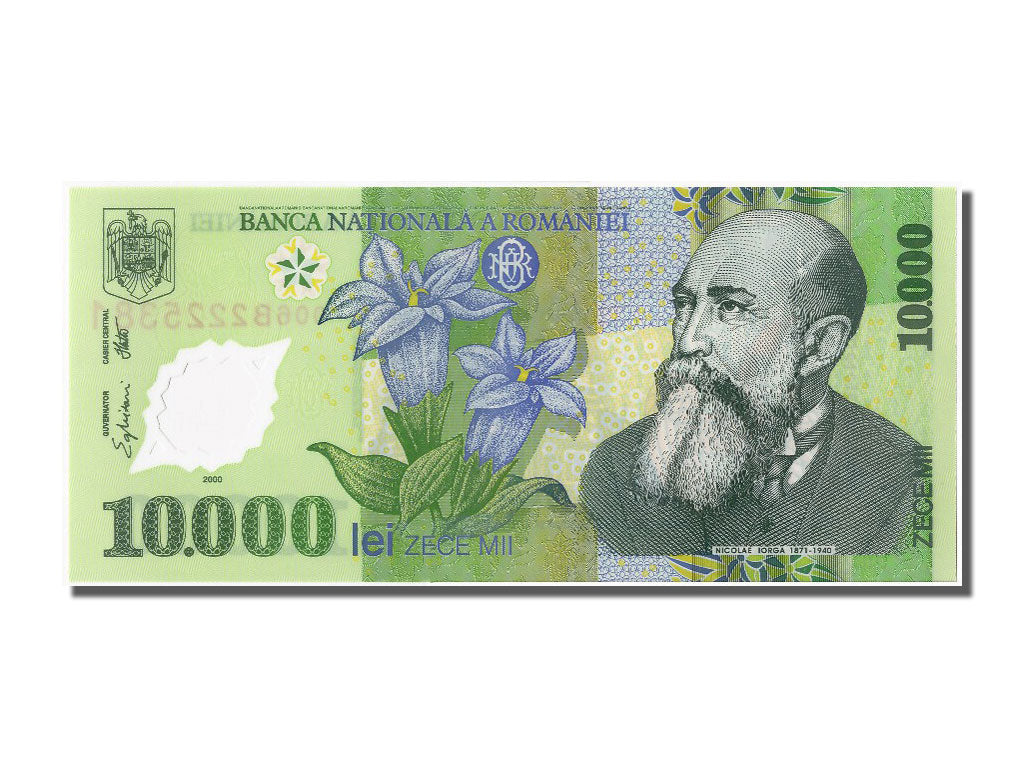 Biljet, Roemenië, 10,000 Lei, 2000, NIEUW