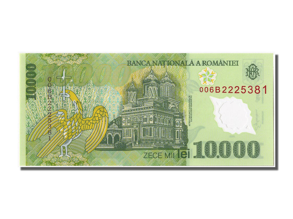 Biljet, Roemenië, 10,000 Lei, 2000, NIEUW