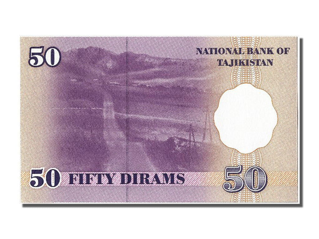 Banconote, Tagikistan, 50 Diram, 1999, FDS