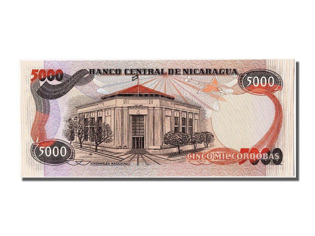 Banknote, Nicaragua, 5000 Cordobas, 1985, UNC(65-70)